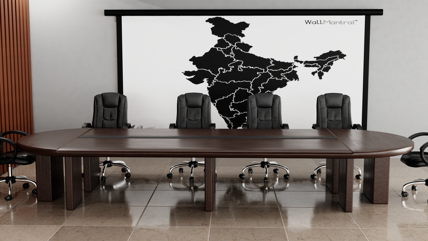 curvy office conference table 16 foot by 6 foot