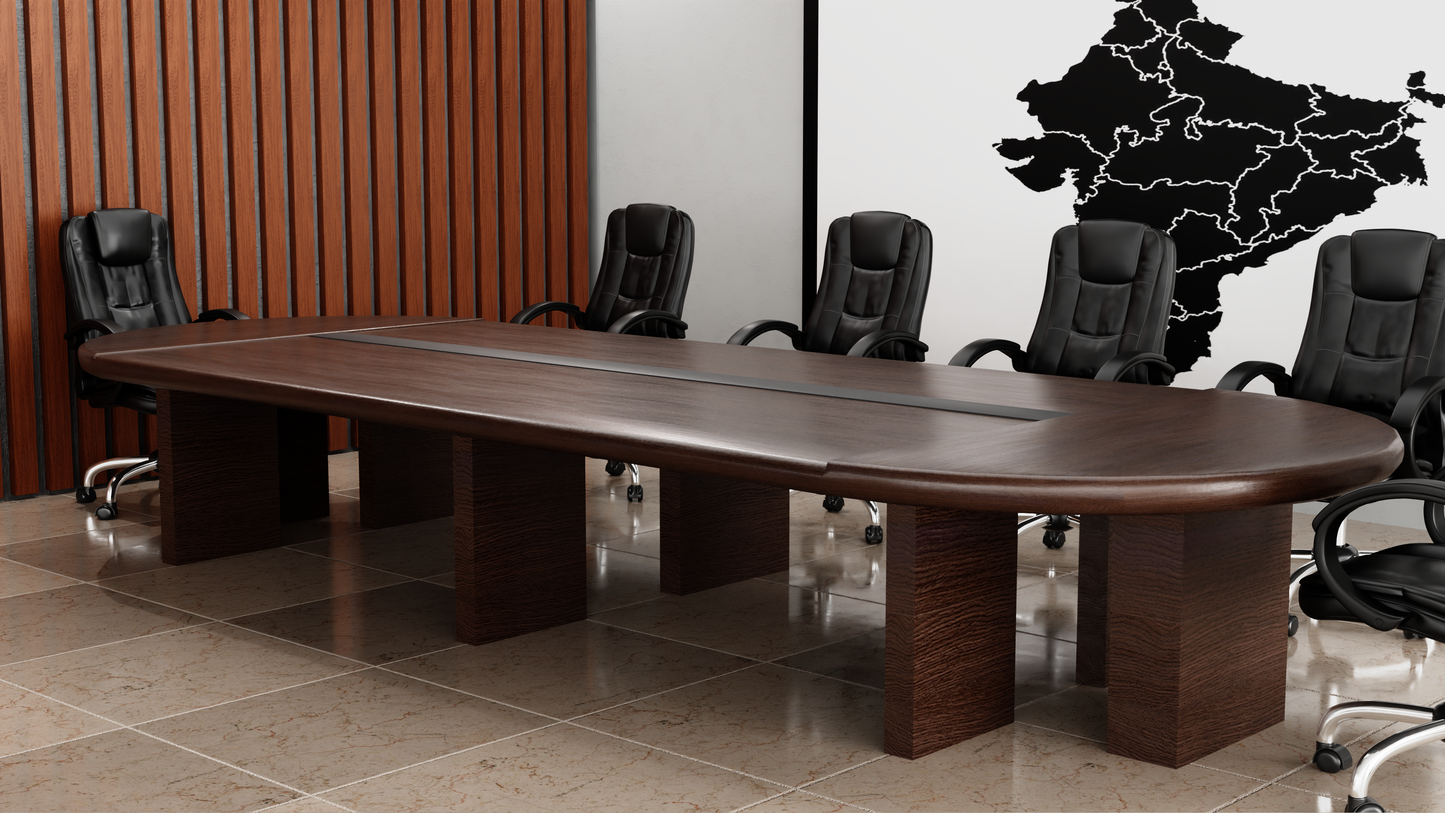 curvy office conference table 16 foot by 6 foot