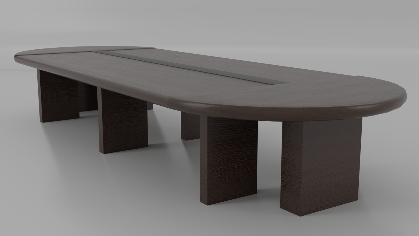 curvy office conference table 16 foot by 6 foot