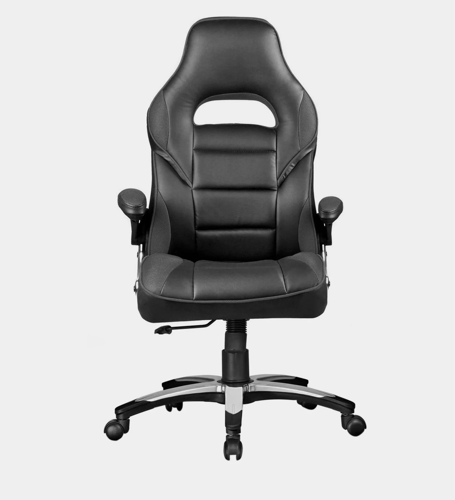 Gaming FlexiErgo Leatherette Chair in Black & Grey Colour