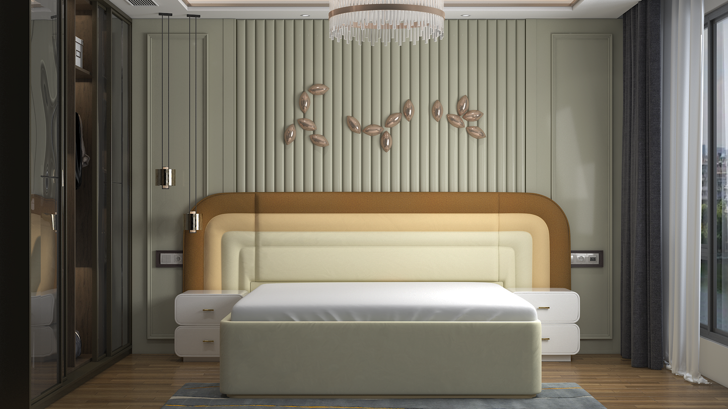 vivanta bed with three colour combination