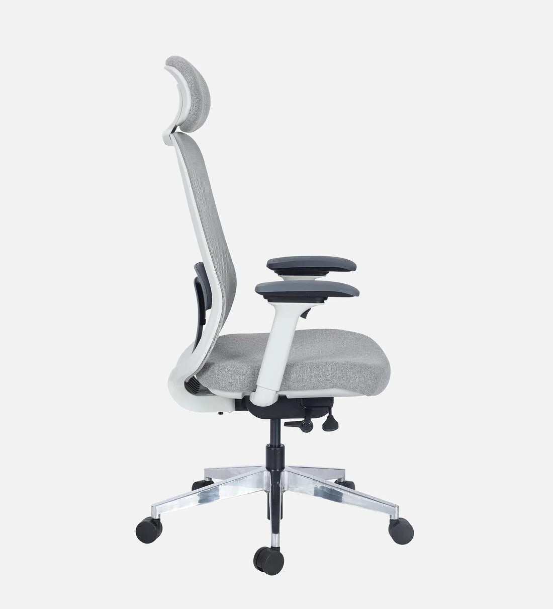 LumbarLux Aero Chair in White & Grey Colour