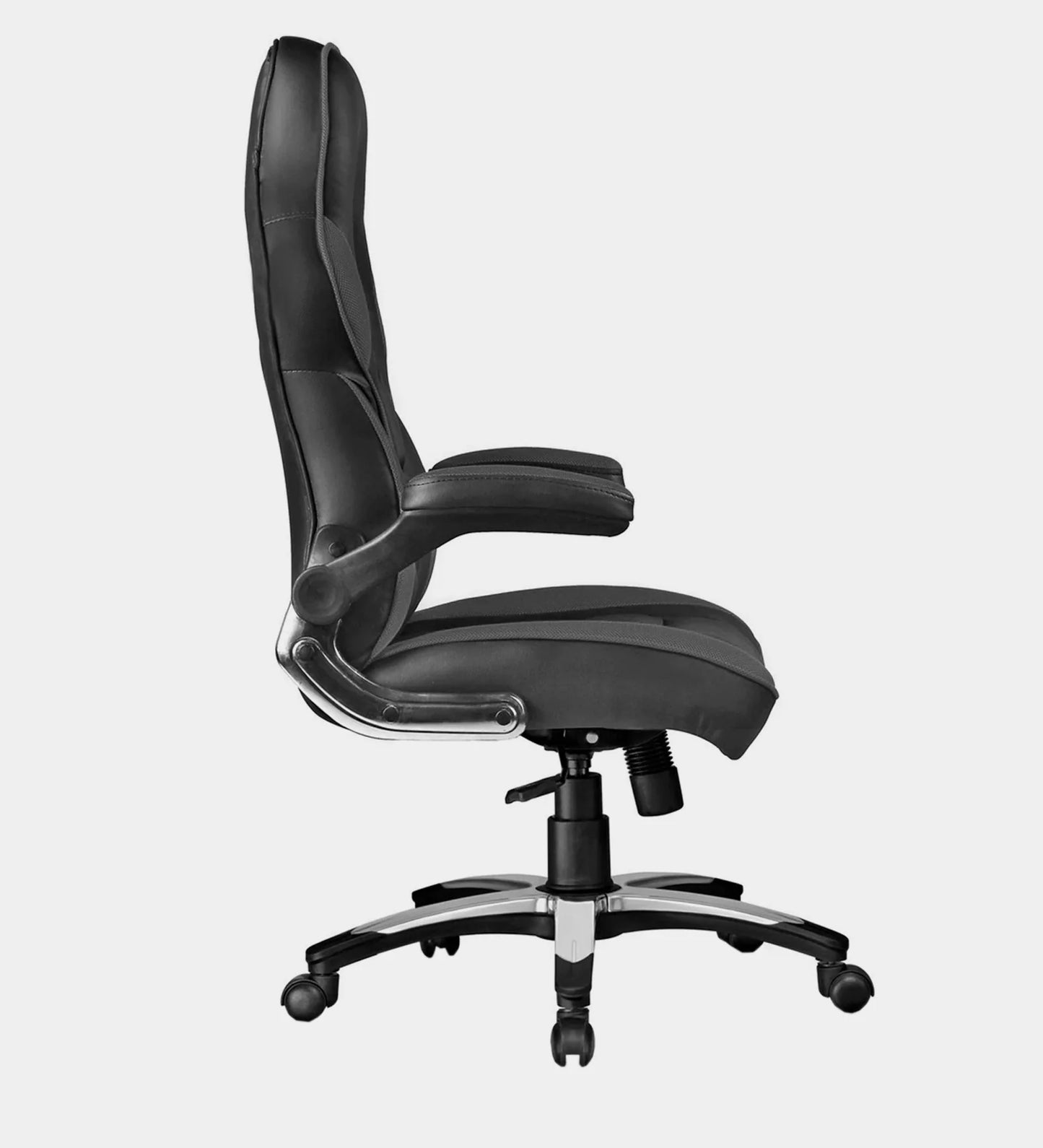 Gaming FlexiErgo Leatherette Chair in Black & Grey Colour