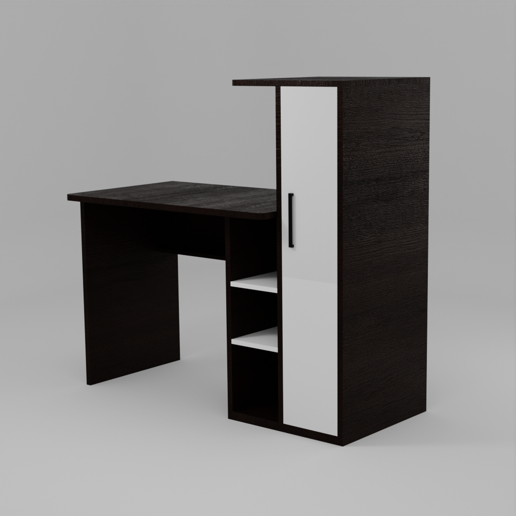 Wakefit N Study Table In Dark wood & Teak Colour