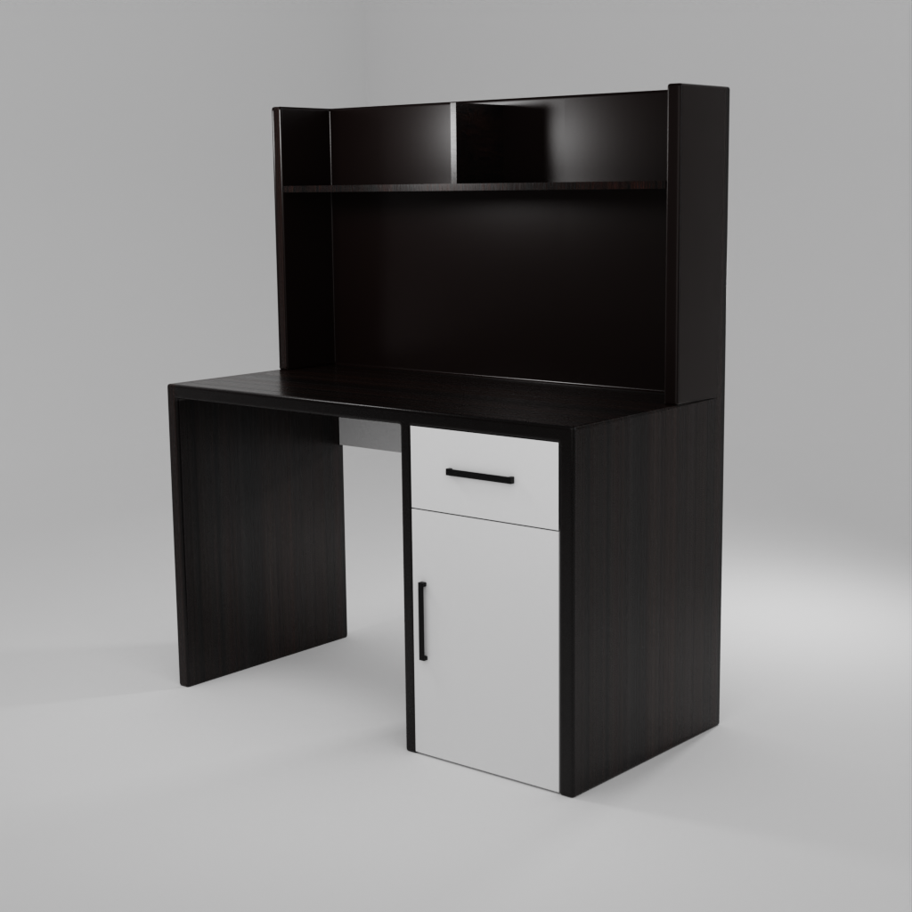 Brook Engineered Wood Study Table Darkwood finished wood