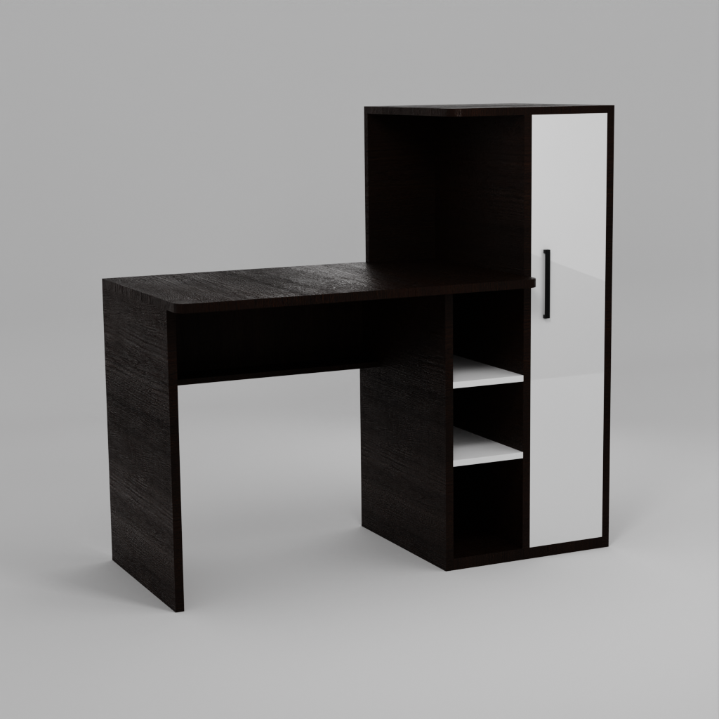 Wakefit N Study Table In Dark wood & Teak Colour