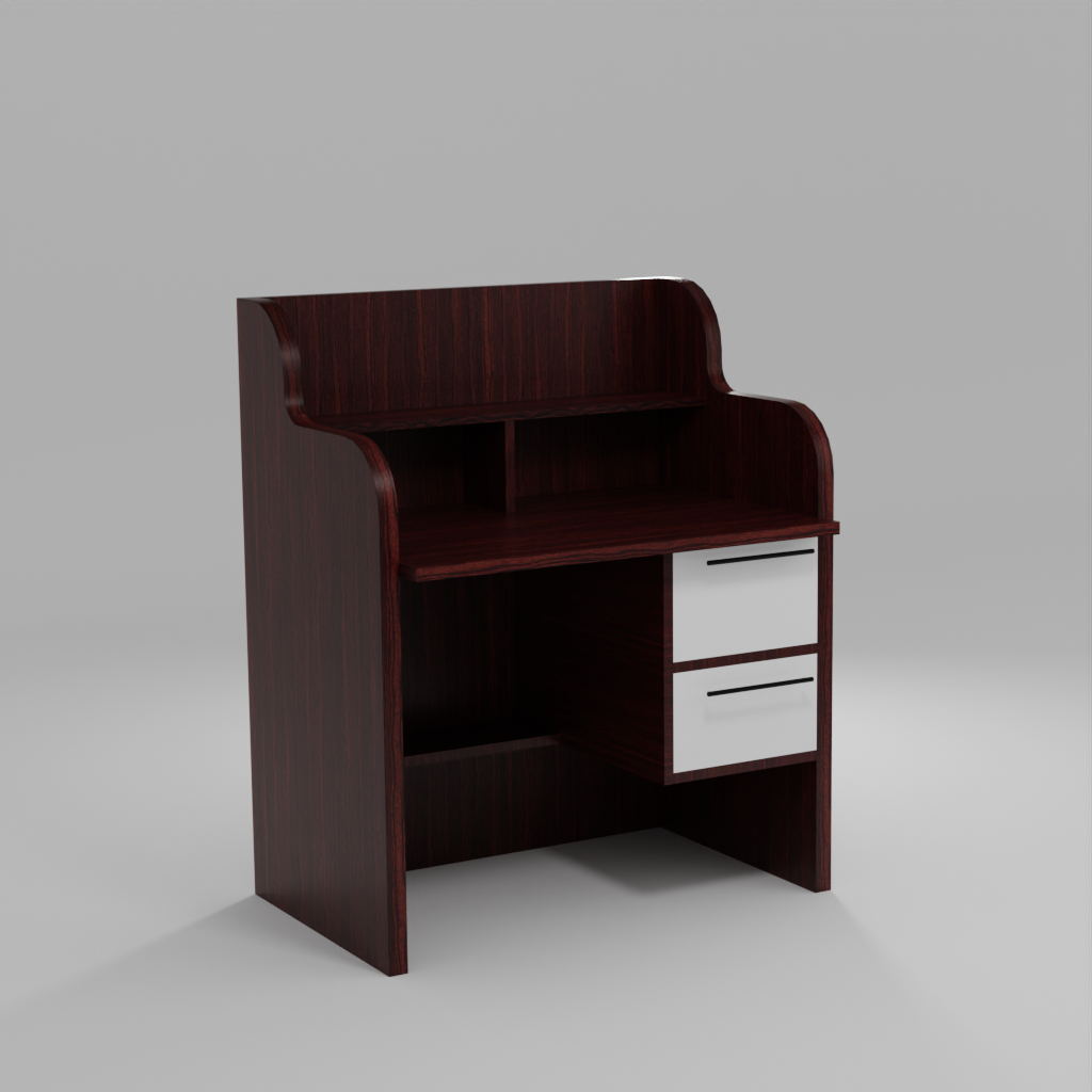 Walnut study Table in Wenge Finish Engineered Wood Writing table