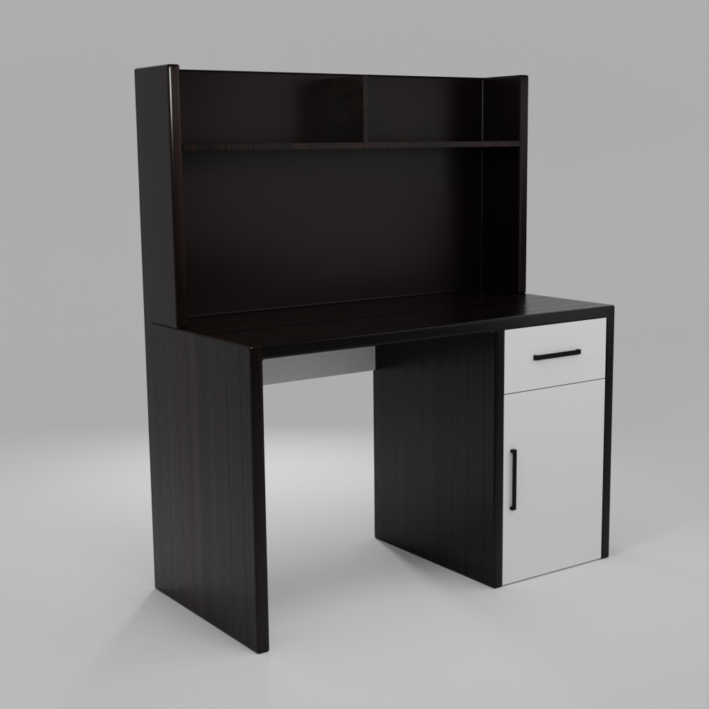 Brook Engineered Wood Study Table Darkwood finished wood