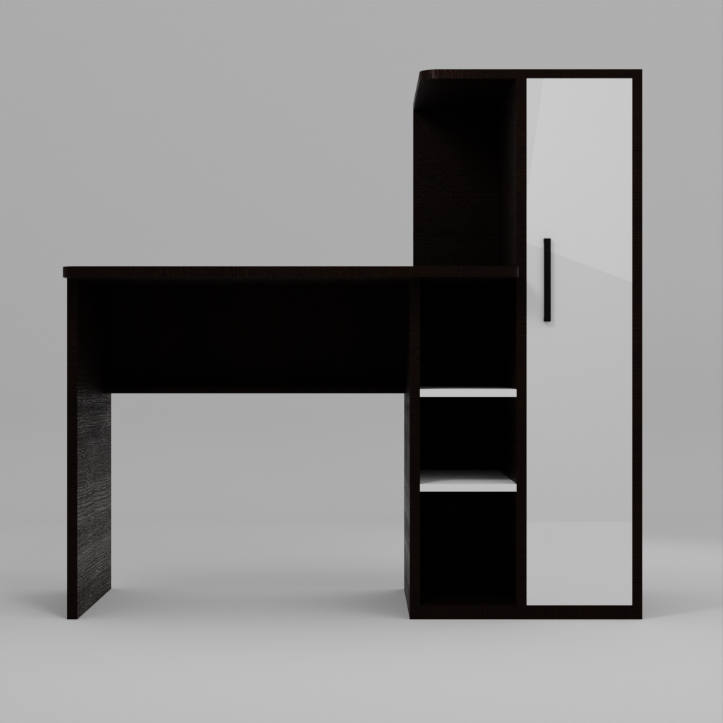 Wakefit N Study Table In Dark wood & Teak Colour