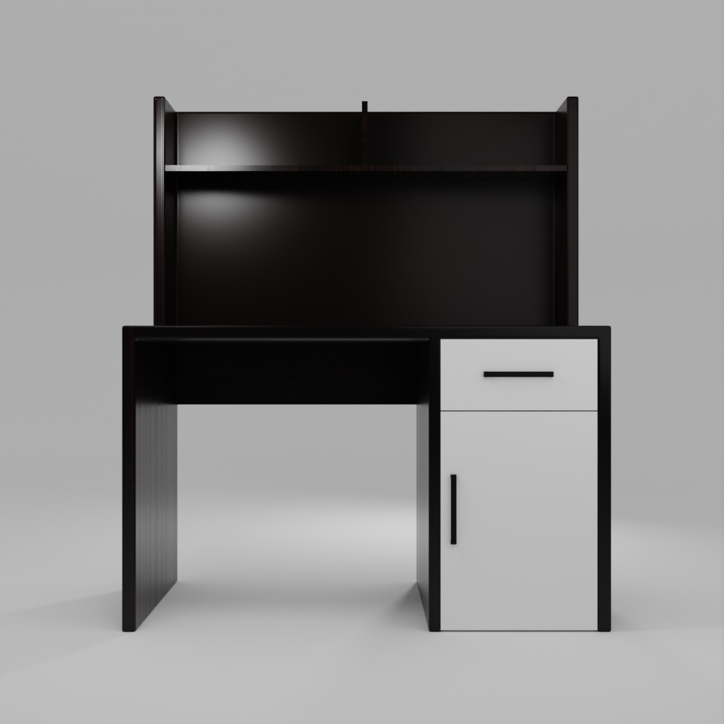 Brook Engineered Wood Study Table Darkwood finished wood