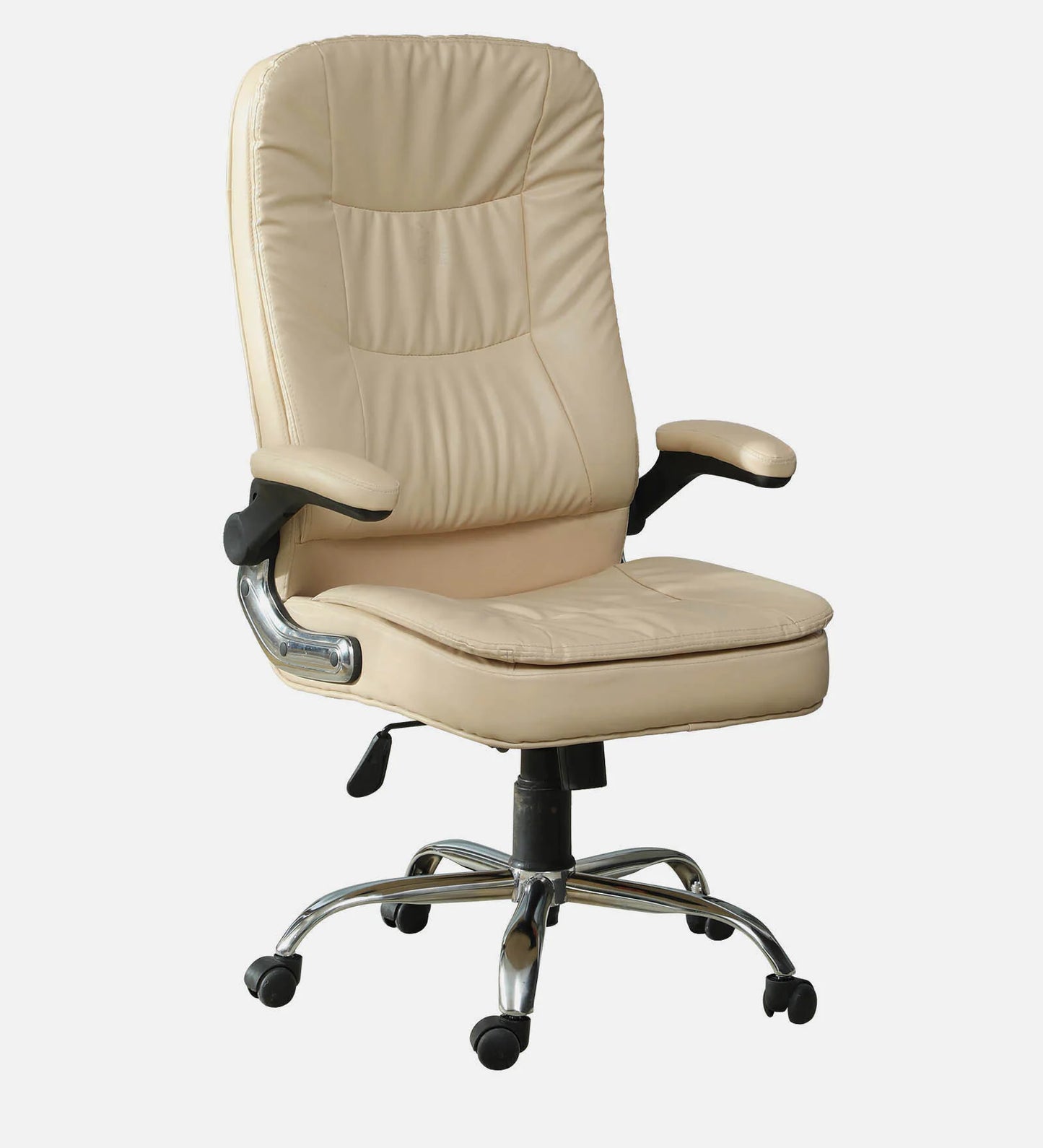 feasta cream leather office chair