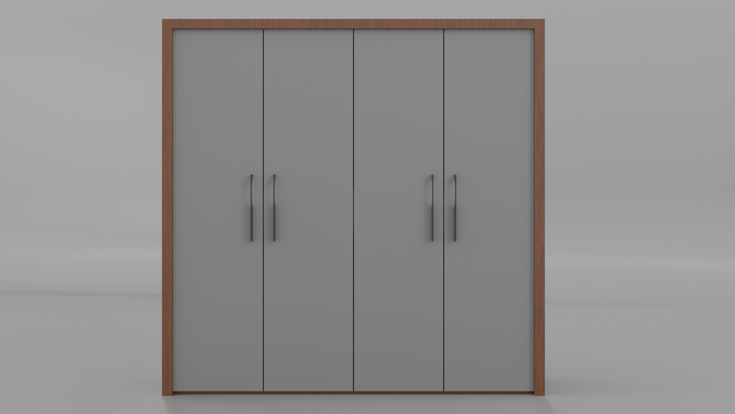 aspira wooden almirah