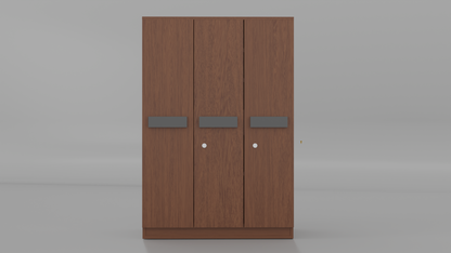 Chiron 3 Door Wooden Almirah – Stylish Triple Door Storage for Modern Homes