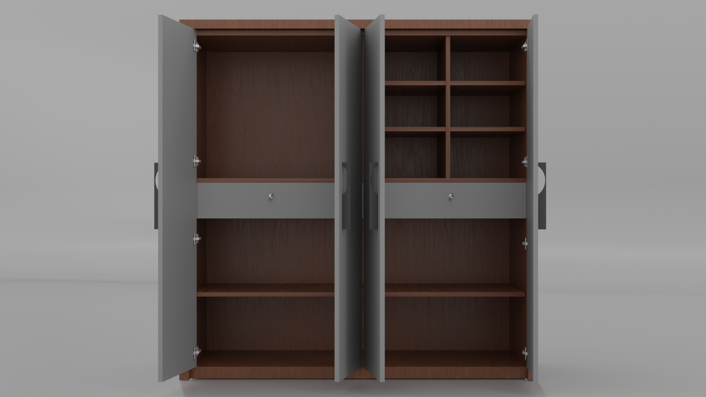 aspira wooden almirah