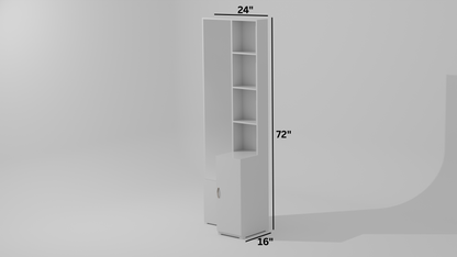 The Moonlight Reflection Dressing Table" in a white color finish