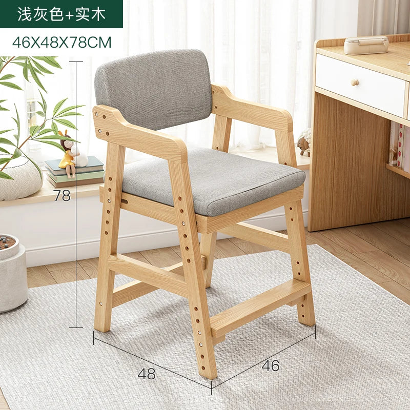 Solid wood chair backrest chair bedroom study desk computer chair