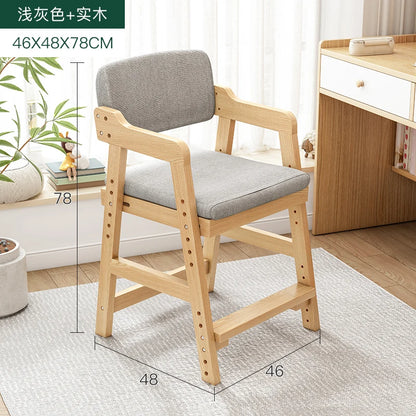 Solid wood chair backrest chair bedroom study desk computer chair