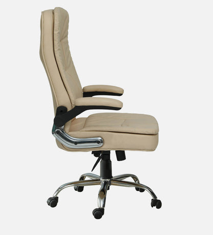 feasta cream leather office chair