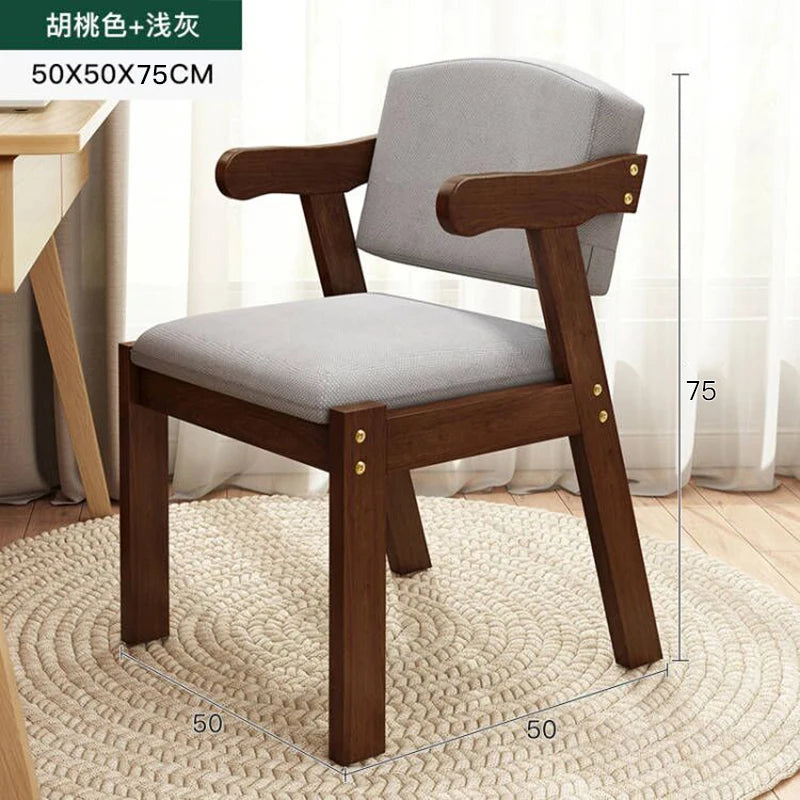 Solid wood chair backrest chair bedroom study desk computer chair