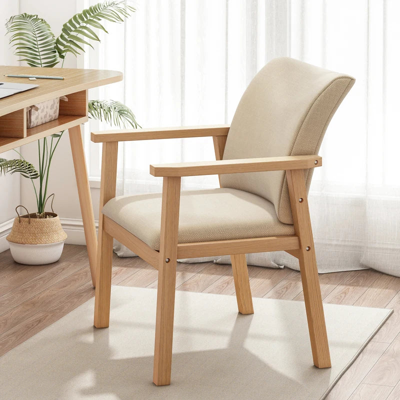 Solid wood chair backrest chair bedroom study desk computer chair