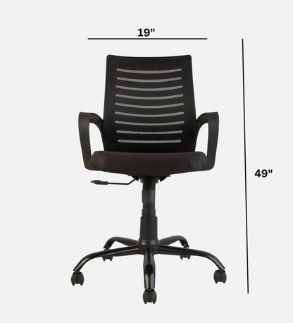 Comfy Commander Opti Support Chair in Black Colour