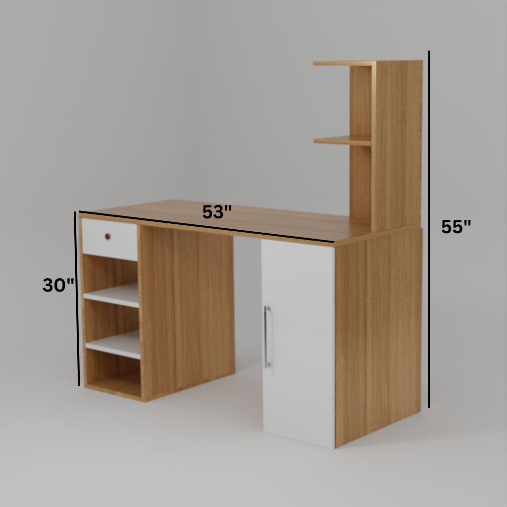 Noel Dual Tone  Writing Table Engineered Wood