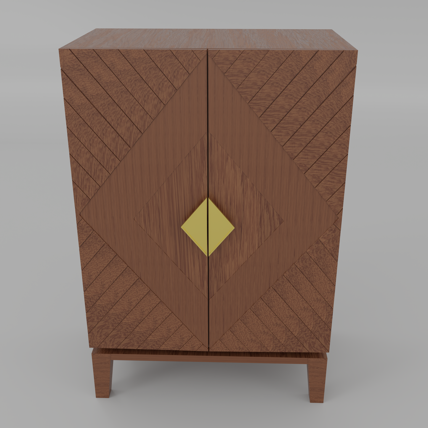 FEELCON WOODEN BAR CABINET