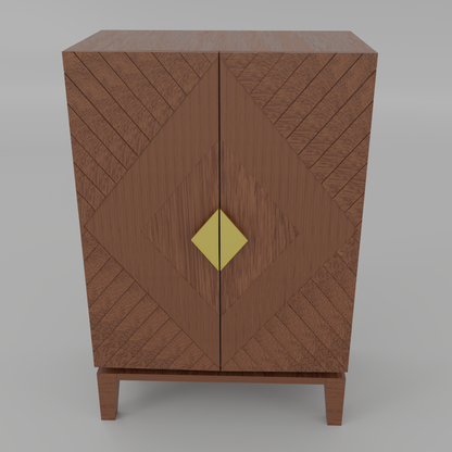 FEELCON WOODEN BAR CABINET