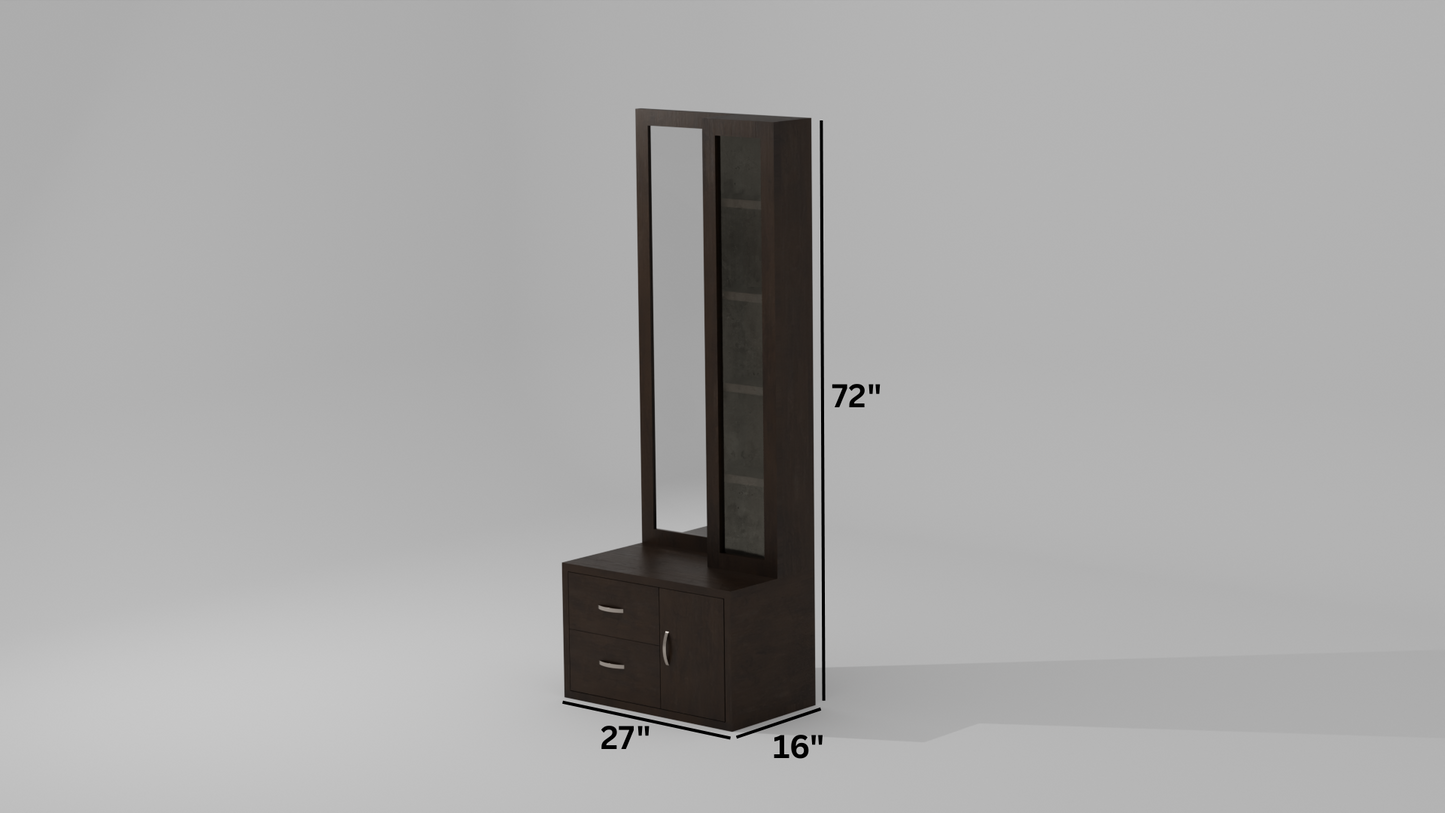 The Bespoke Dressing Table with a wood finish