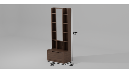 The Elegance Enclave Wood Finish Dressing Table