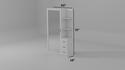 The Allure Alcove Wood Finish Dressing Table