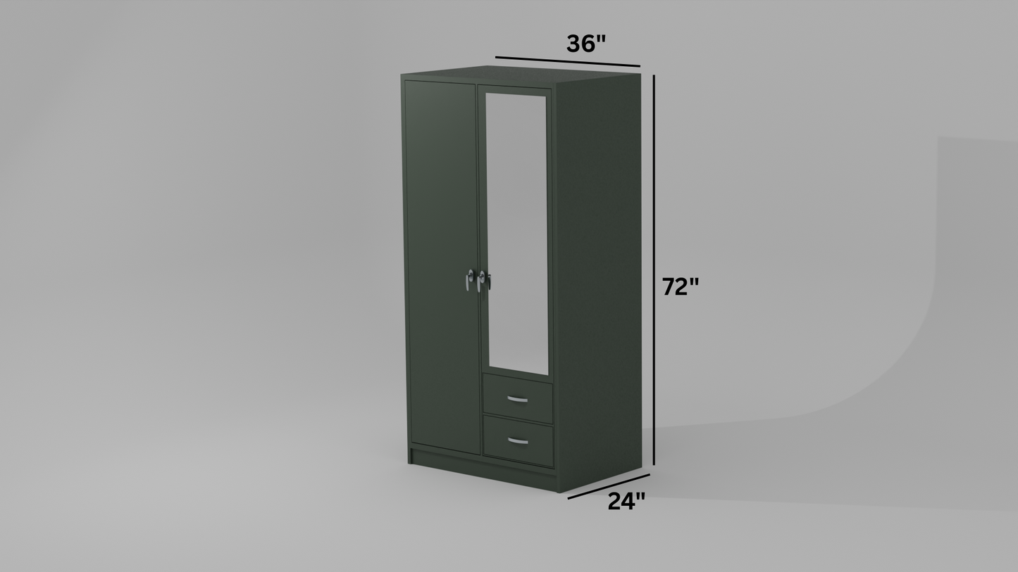 The Onyx Enclosure wardrobe in blue color
