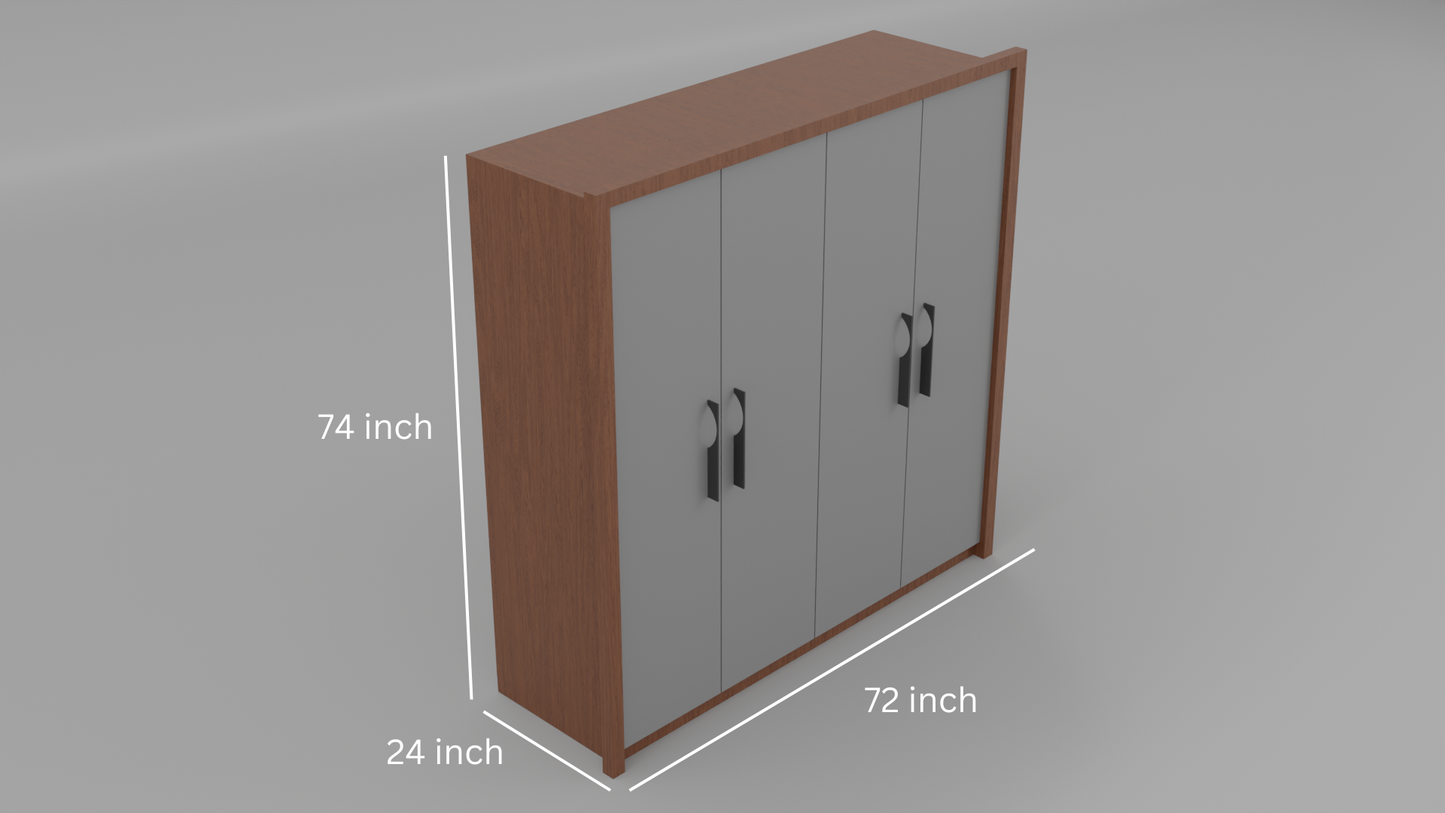 aspira wooden almirah