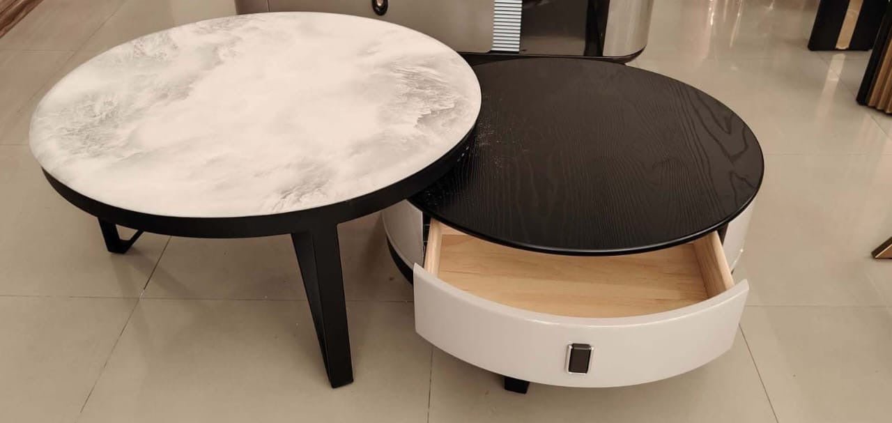 “Vittoria Premium Marble Center Table with Modern Aesthetic”