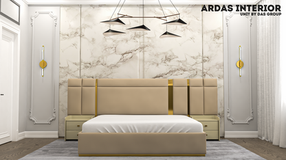 Ardas Interior Solid Wood Double Hydraulic Bed | Dior Bed