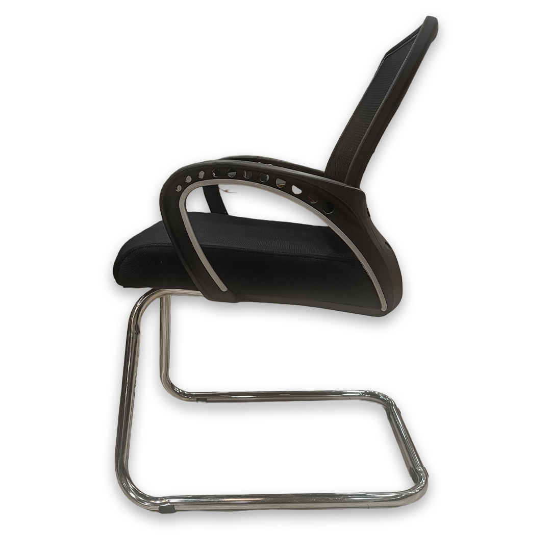 black office chair left view