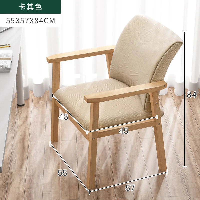 Solid wood chair backrest chair bedroom study desk computer chair