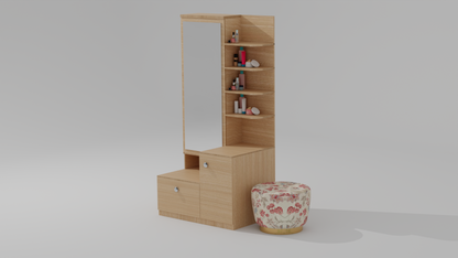 Vanity Haven Wood Finish Dressing Table