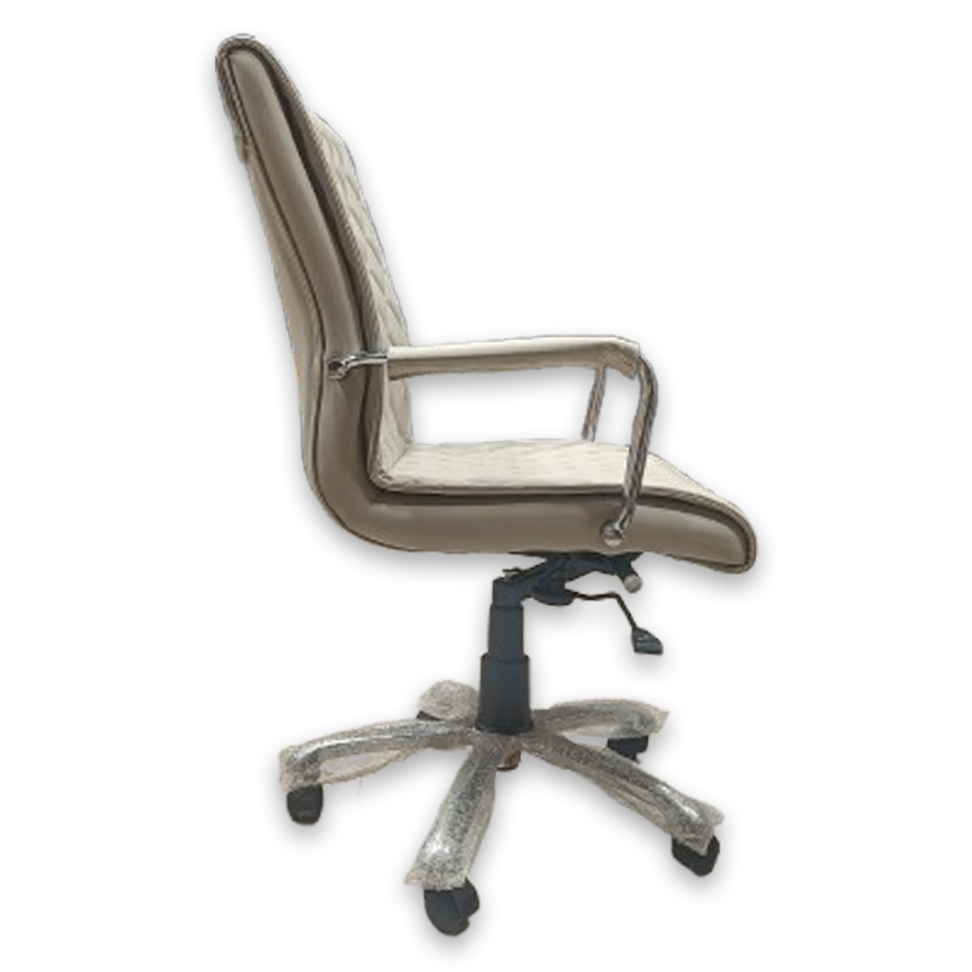 white office chair right view