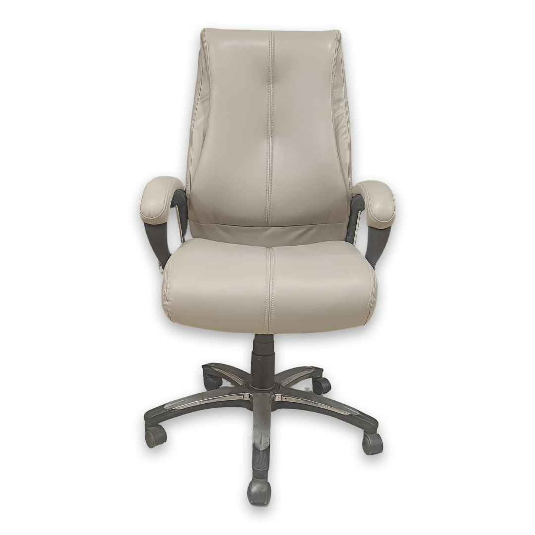 creamy white office chair 