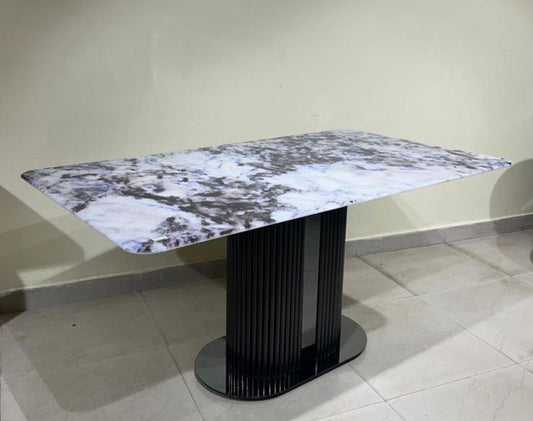 Sovereign Marble Dining Table with Contemporary Design and Premium Finish