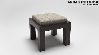 Ardas Interior Wooden Centre Table With Puffies