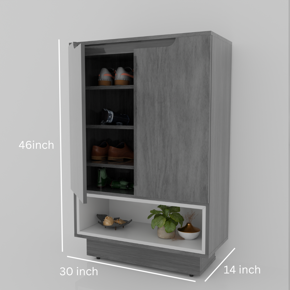 ANTOLINE SOLE REPRETIA GREY WOOD SHOE RACK