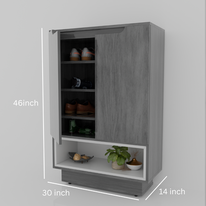 ANTOLINE SOLE REPRETIA GREY WOOD SHOE RACK