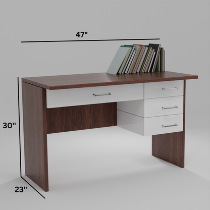 nook dual tone Engineered Wood finish Writing Table