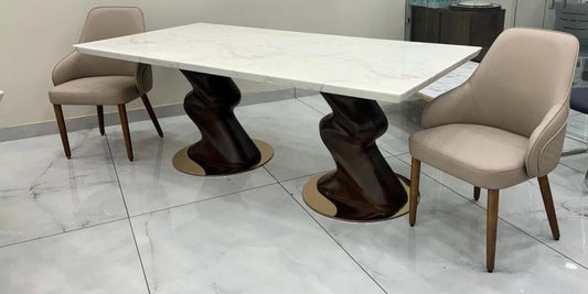 Aurora Prestige Luxury Marble Dining Table with Modern Design and Elegant Finish