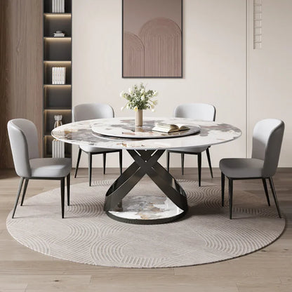 Round Marble Dining Table Dinner Center Dressing Restaurant Dining Table Center Outdoor  Kitchen Furniture