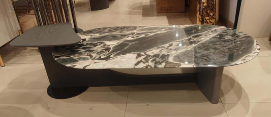 Aurora Sleek Marble Center Table with Contemporary Style