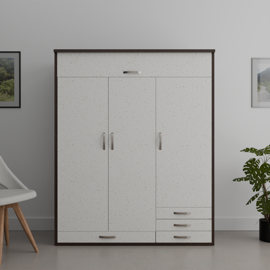 The Rainbow three door Wardrobe