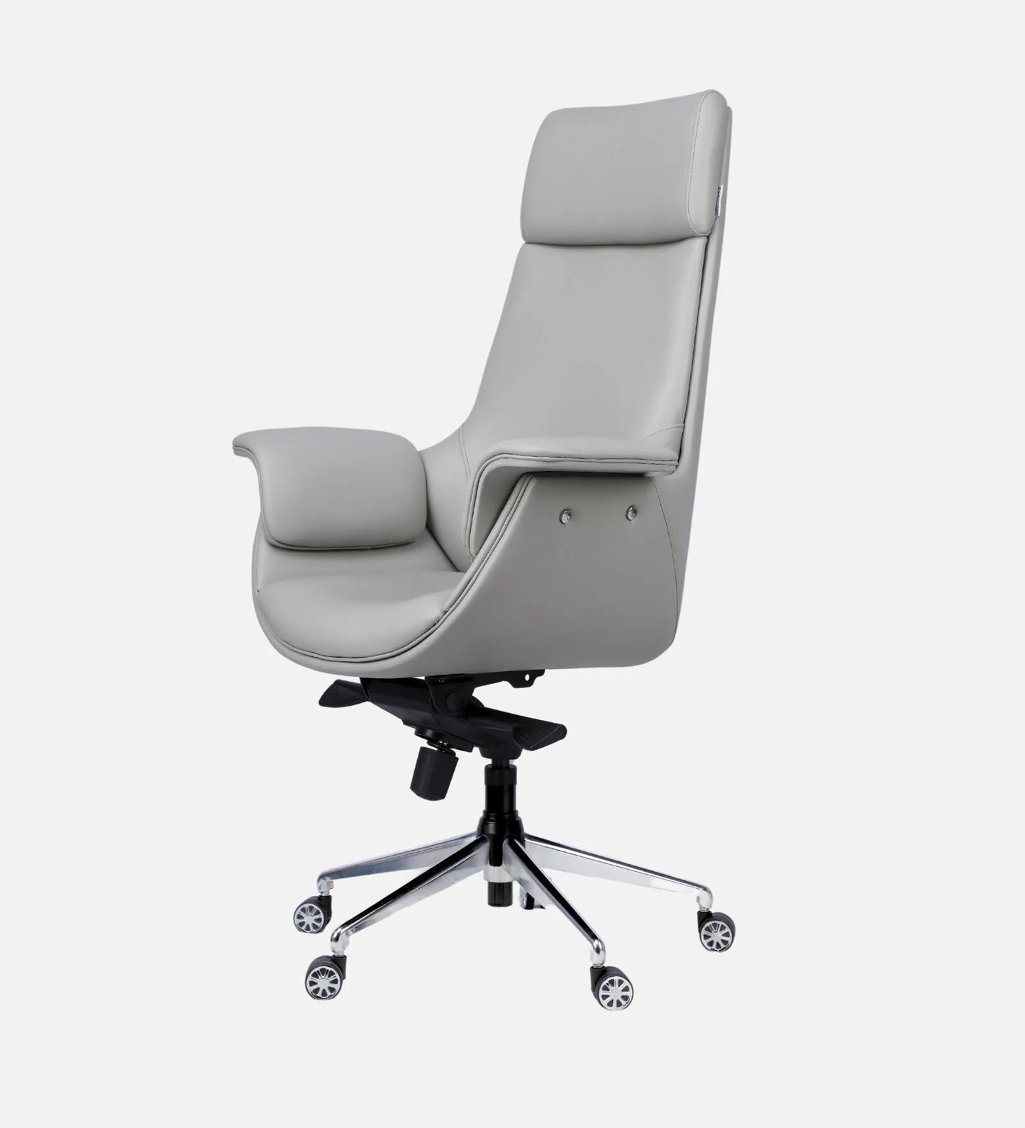 clow grey leather office chair